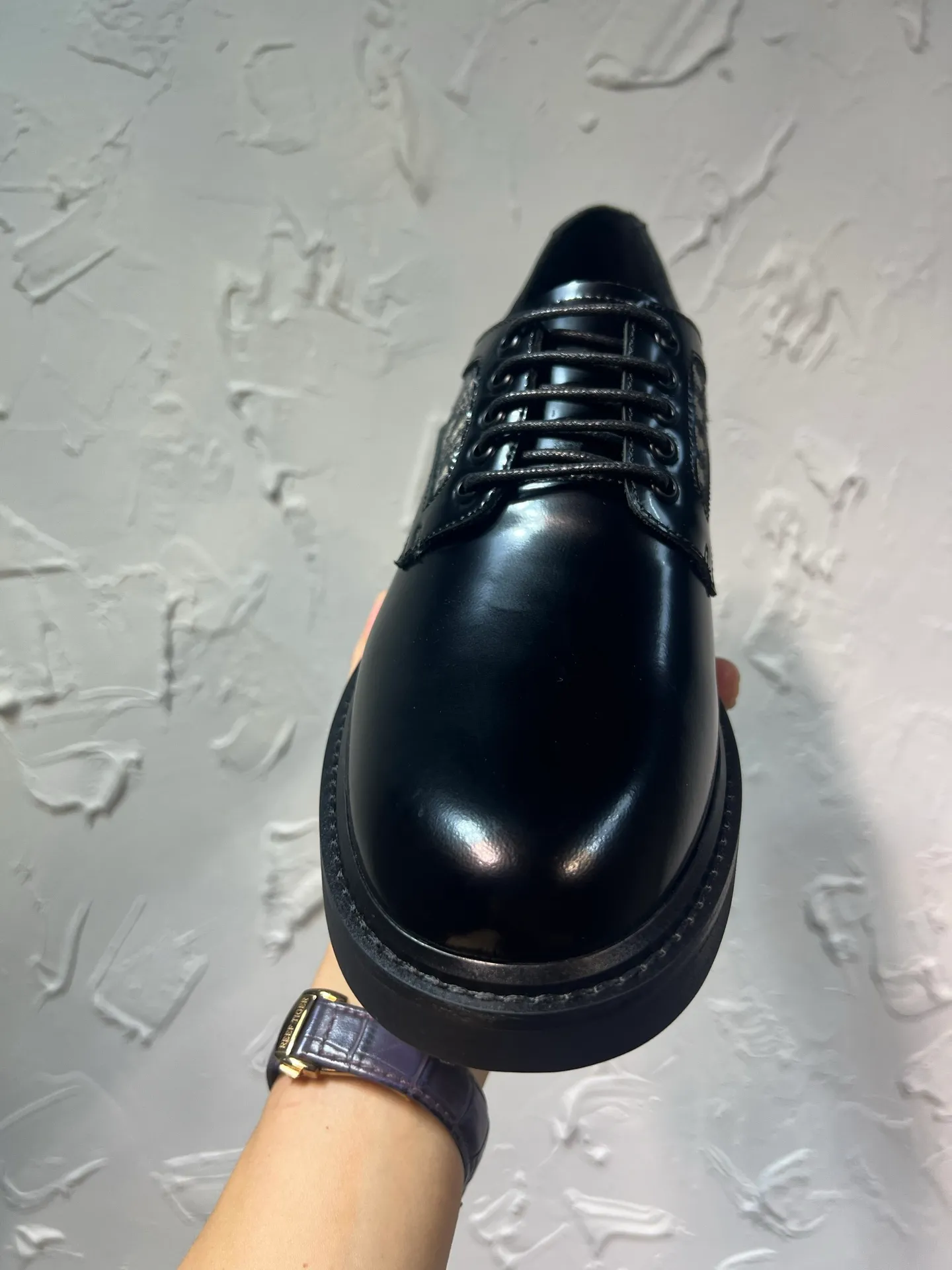 Men's shoes 💰780💰 🔥🔥🔥3990 The latest Dior/Dior men's logo leather shoes, lace-up GRANVILLE moccasin loafers, original version developed one to one, imported cowhide open edge beads on the surface, cowhide lining, complete packaging code number 39-46